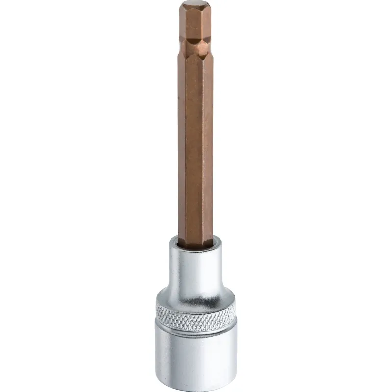 Końcówka sześciokątna na nasadce 1/2", H8 x 100 mm Końcówka sześciokątna na nasadce 1/2", H8 x 100 mm