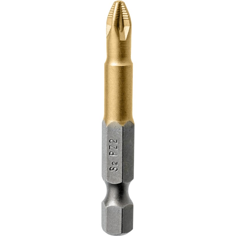 Końcówki wkrętakowe PZ2 x 50 mm, tytanowana, 10 szt. Końcówki wkrętakowe PZ2 x 50 mm, tytanowana, 10 szt.