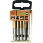 Końcówki wkrętakowe PZ2 x 50 mm, tytanowana, 10 szt. Końcówki wkrętakowe PZ2 x 50 mm, tytanowana, 10 szt.