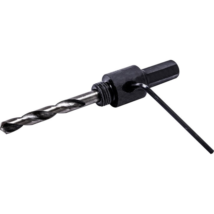 Adapter z wiertłem prowadzącym do otwornic Bimetalowych o śr. 14-30 mm, uchwyt HEX
