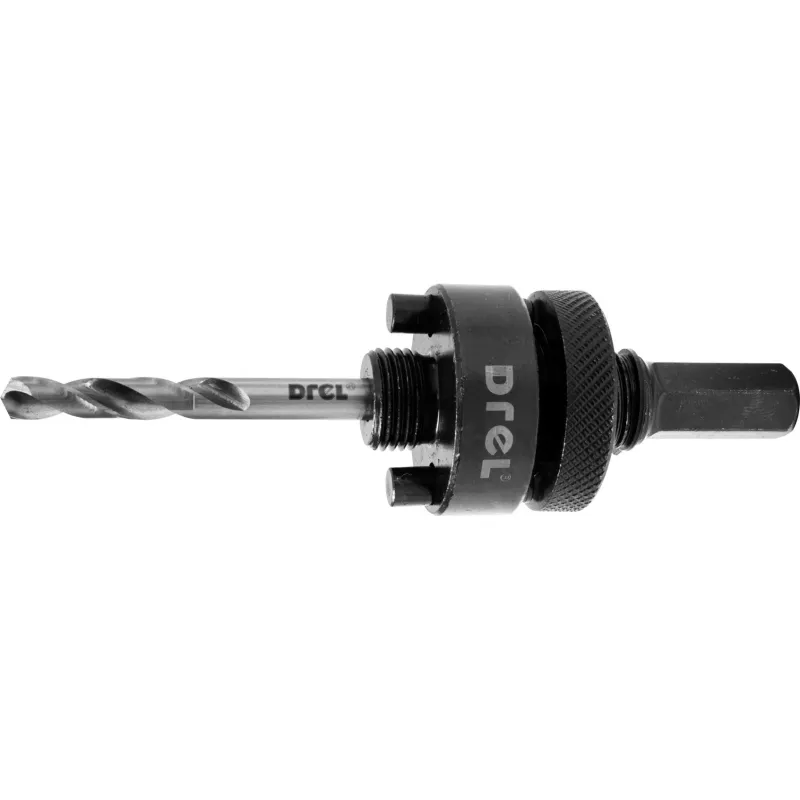 Adapter z wiertłem prowadzącym do otwornic Bimetalowych o śr. 32-152 mm, uchwyt HEX