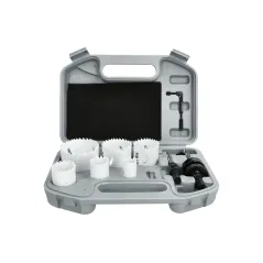 Zestaw otwornic Bimetalowych 22-64 mm oraz adapterów, 8szt.