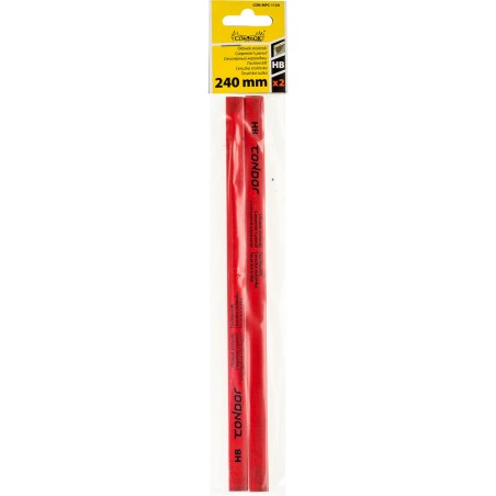 Ołówki stolarskie 240 mm, twardość HB, 2 szt.