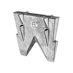 Kliny do siekier i młotków nr. 6, metalowe, 3 szt.