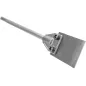 Dłuto płaskie 18 x 400 mm, z płytką wykonaną ze stali Hadfielda 100 x 75 mm, uchwyt SDS-max