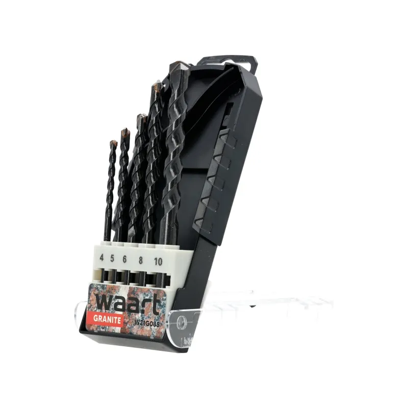 Zestaw wierteł do granitu 4.0-10.0 mm, 5 szt.