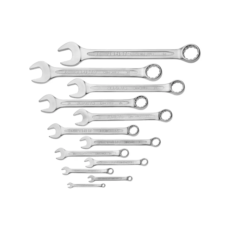 Zestaw kluczy płasko-oczkowych 6-32 mm, 12 szt. Zestaw kluczy płasko-oczkowych 6-32 mm, 12 szt.
