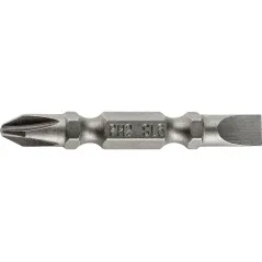 Końcówki wkrętakowe dwustronne PH2/SL6, 50 mm, 2 szt.