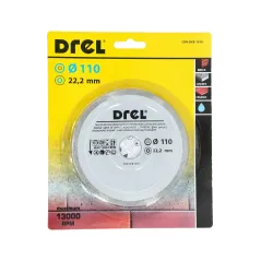 Tarcza diamentowa 110 x 22.2 mm, pełna