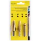 Zestaw rozwiertaków, frezowierteł, wierteł stopniowych, 4 szt.