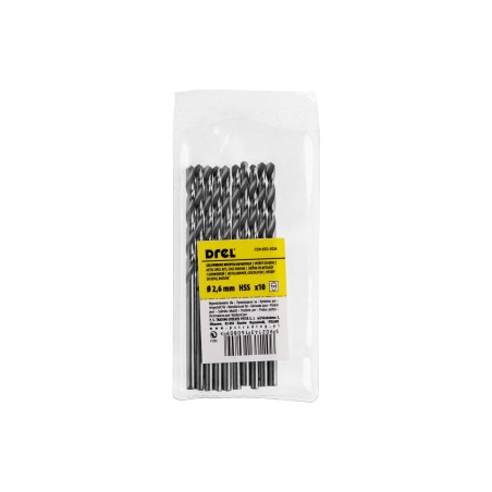 Wiertła do metalu 2.6 mm, HSS-G, szlifowane, 10 szt.
