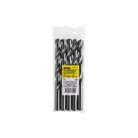 Wiertła do metalu 11.5 mm, HSS-G, szlifowane, 5 szt.