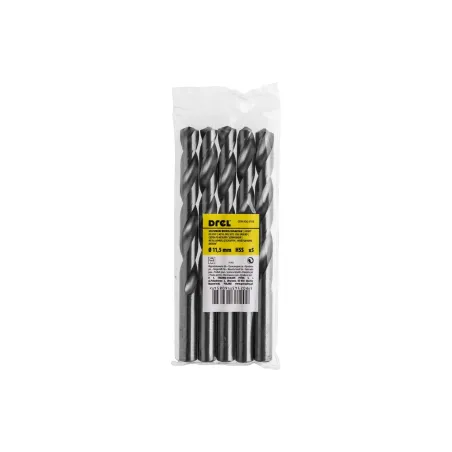 Wiertła do metalu 11.5 mm, HSS-G, szlifowane, 5 szt.