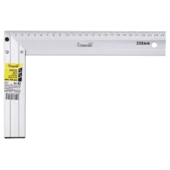 Kątownik płaski 250 x 165 mm, aluminiowy