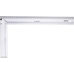Kątownik płaski 350 x 190 mm, aluminiowy
