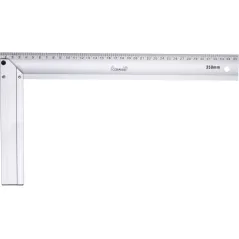 Kątownik płaski 350 x 190 mm, aluminiowy
