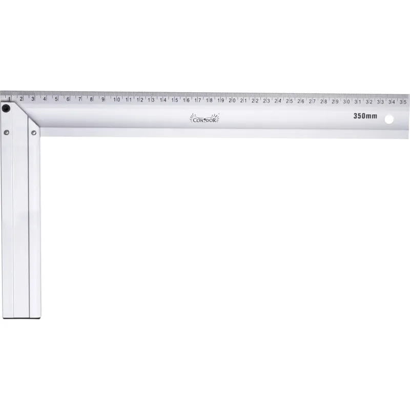 Kątownik płaski 350 x 190 mm, aluminiowy Kątownik płaski 350 x 190 mm, aluminiowy