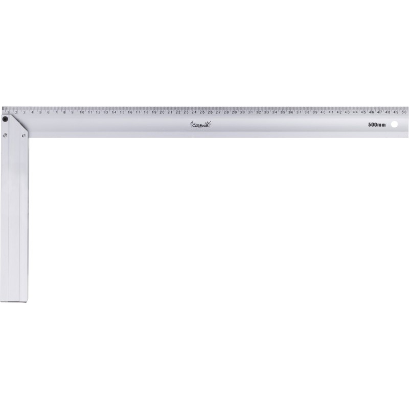 Kątownik płaski 500 x 235 mm, aluminiowy Kątownik płaski 500 x 235 mm, aluminiowy