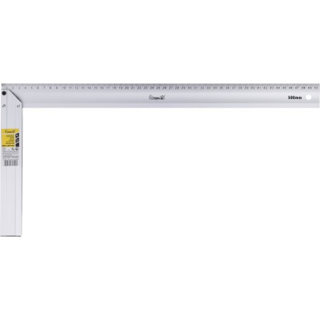 Kątownik płaski 500 x 235 mm, aluminiowy