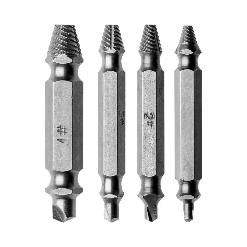 Zestaw wykrętaków do urwanych śrub M5-M14, 4 szt.