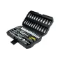 Zestaw kluczy nasadowych 1/4", 46 szt.