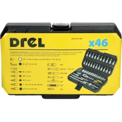 Zestaw kluczy nasadowych 1/4", 46 szt.