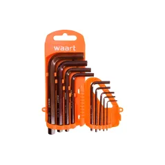 Zestaw kluczy sześciokątnych 1.5-10 mm, S2, 9 szt.