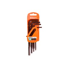 Zestaw kluczy sześciokątnych 1.5-10 mm, S2, długie, 9 szt.