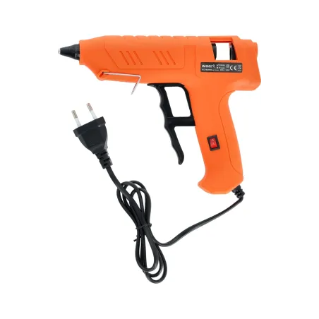 Pistolet do kleju 11.2 mm, z aluminiową końcówką pokrytą tworzywem, z włącznikiem, 150W