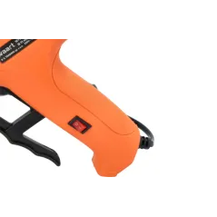 Pistolet do kleju 11.2 mm, z aluminiową końcówką pokrytą tworzywem, z włącznikiem, 150W