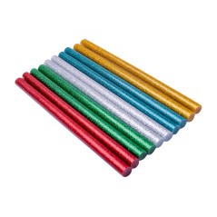 Zestaw wkładów klejowych brokatowych 11.2 mm x 200 mm, pięć kolorów, 10 szt.
