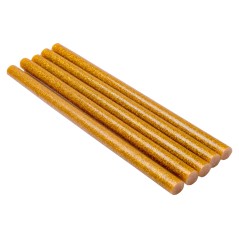 Wkłady klejowe 11.2 mm x 200 mm, brokatowe, złote, 5 szt.