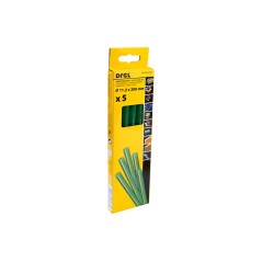 Wkłady klejowe 11.2 mm x 200 mm, brokatowe, zielone, 5 szt.