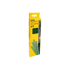 Wkłady klejowe 11.2 mm x 200 mm, brokatowe, zielone, 5 szt.
