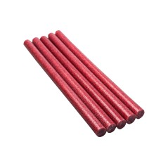 Wkłady klejowe 11.2 mm x 200 mm, brokatowe, czerwone, 5 szt.