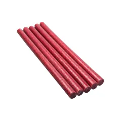 Wkłady klejowe 11.2 mm x 200 mm, brokatowe, czerwone, 5 szt.