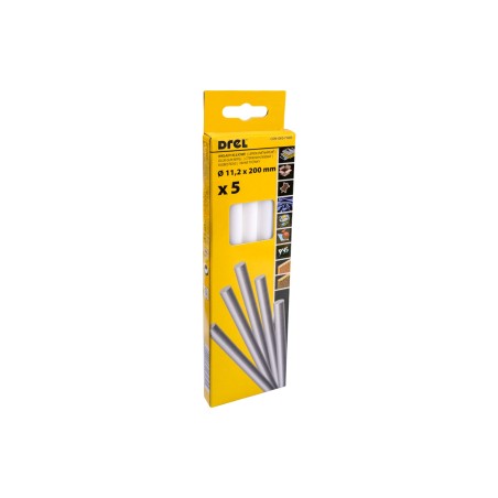 Wkłady klejowe 11.2 mm x 200 mm, białe, 5 szt.