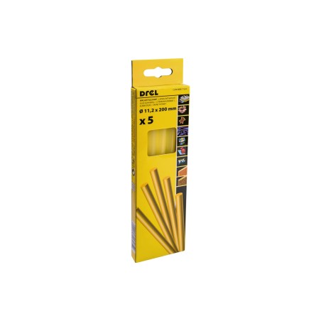 Wkłady klejowe 11.2 mm x 200 mm, żółte, 5 szt.