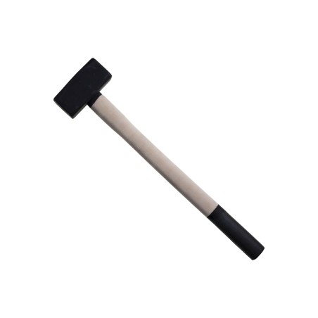 Młotek kamieniarski 6000 g, trzonek drewniany FSC 100%, certyfikat NC-COC-062817