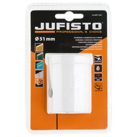 Otwornica z płytkami z węglika spiekanego 51 mm do płyt MDF, tworzyw sztucznych, drewna