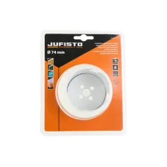Otwornica z płytkami z węglika spiekanego 74 mm do płyt MDF, tworzyw sztucznych, drewna