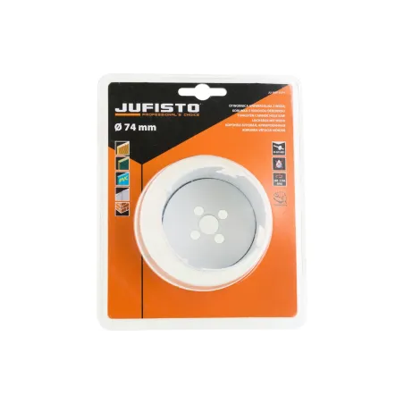 Otwornica z płytkami z węglika spiekanego 74 mm do płyt MDF, tworzyw sztucznych, drewna