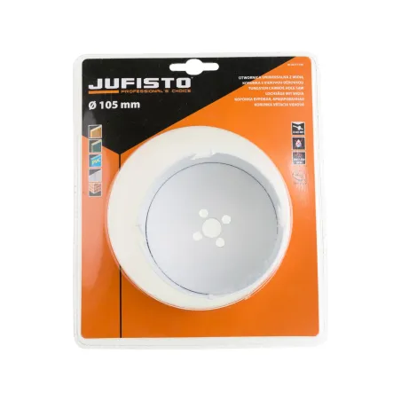 Otwornica z płytkami z węglika spiekanego 105 mm do płyt MDF, tworzyw sztucznych, drewna