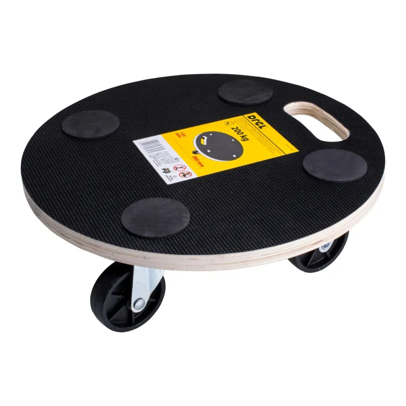 Platforma transportowa 380 mm, udźwig 200 kg, okrągła, laminowana