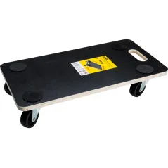Platforma transportowa 575 x 300 x 120 mm, udźwig 200 kg, prostokątna, laminowana, FSC 100%, certyfikat NC-COC-062817