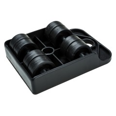 Rolki transportowe do mebli 103 x 79 mm, udźwig 150 kg, kółka plastikowe