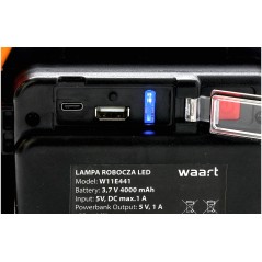 Reflektor 10 W, COB LED, akumulatorowy, USB