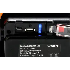 Reflektor 10 W, COB LED, akumulatorowy, USB