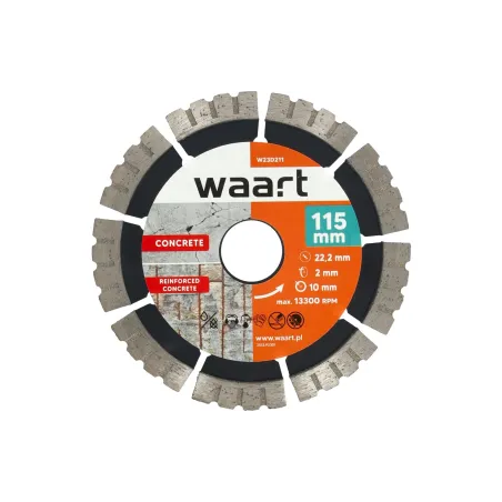 Tarcza diamentowa 115 x 22.2 mm, ostrze KU, do twardych materiałów