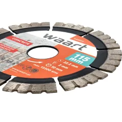 Tarcza diamentowa 115 x 22.2 mm, ostrze KU, do twardych materiałów